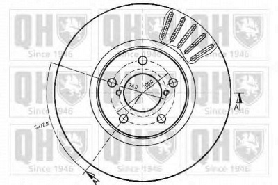 QUINTON HAZELL bdc4413 -  Тормозной диск